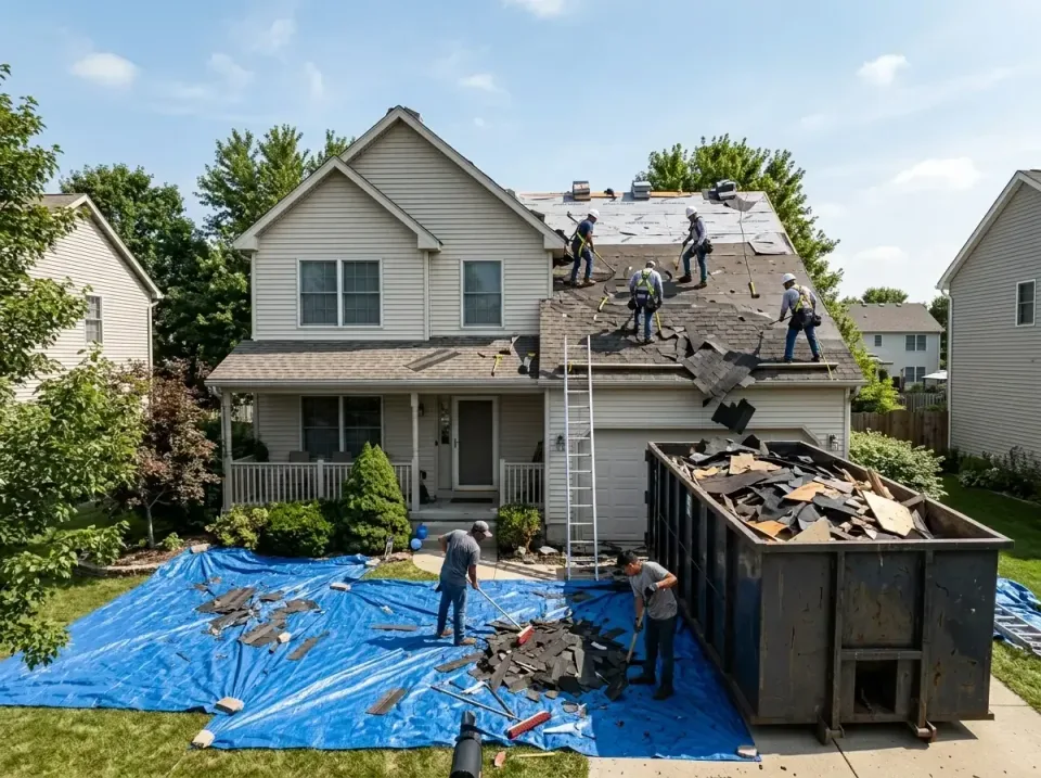 roof-replacement-debris-remova-004 — frequently asked questions, Cheapest Dumpster Rentals in Greencastle, IN